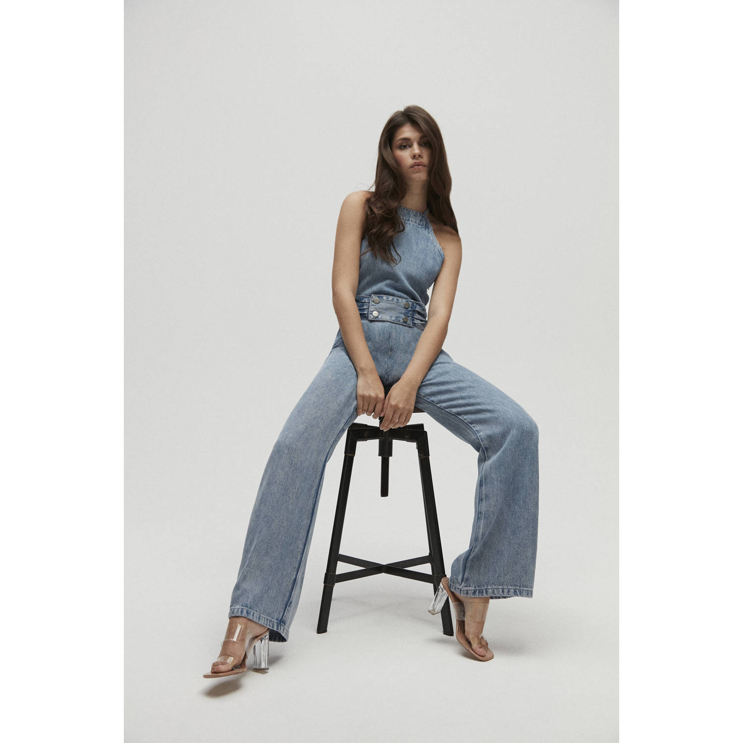 Homage to Denim jumpsuit medium blue denim