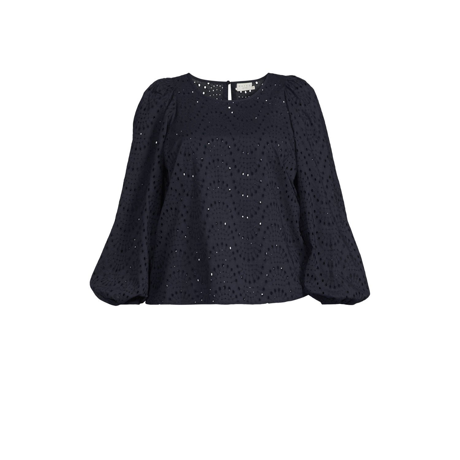 Kaffe Curve blousetop donkerblauw