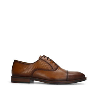 leren veterschoenen cognac