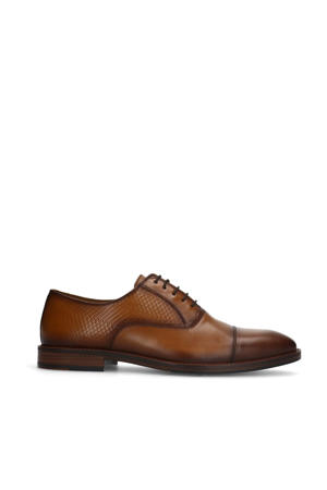 leren veterschoenen cognac