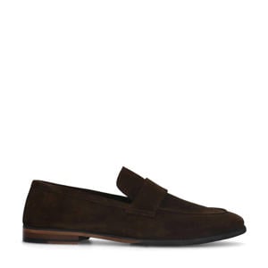 suède loafers bruin