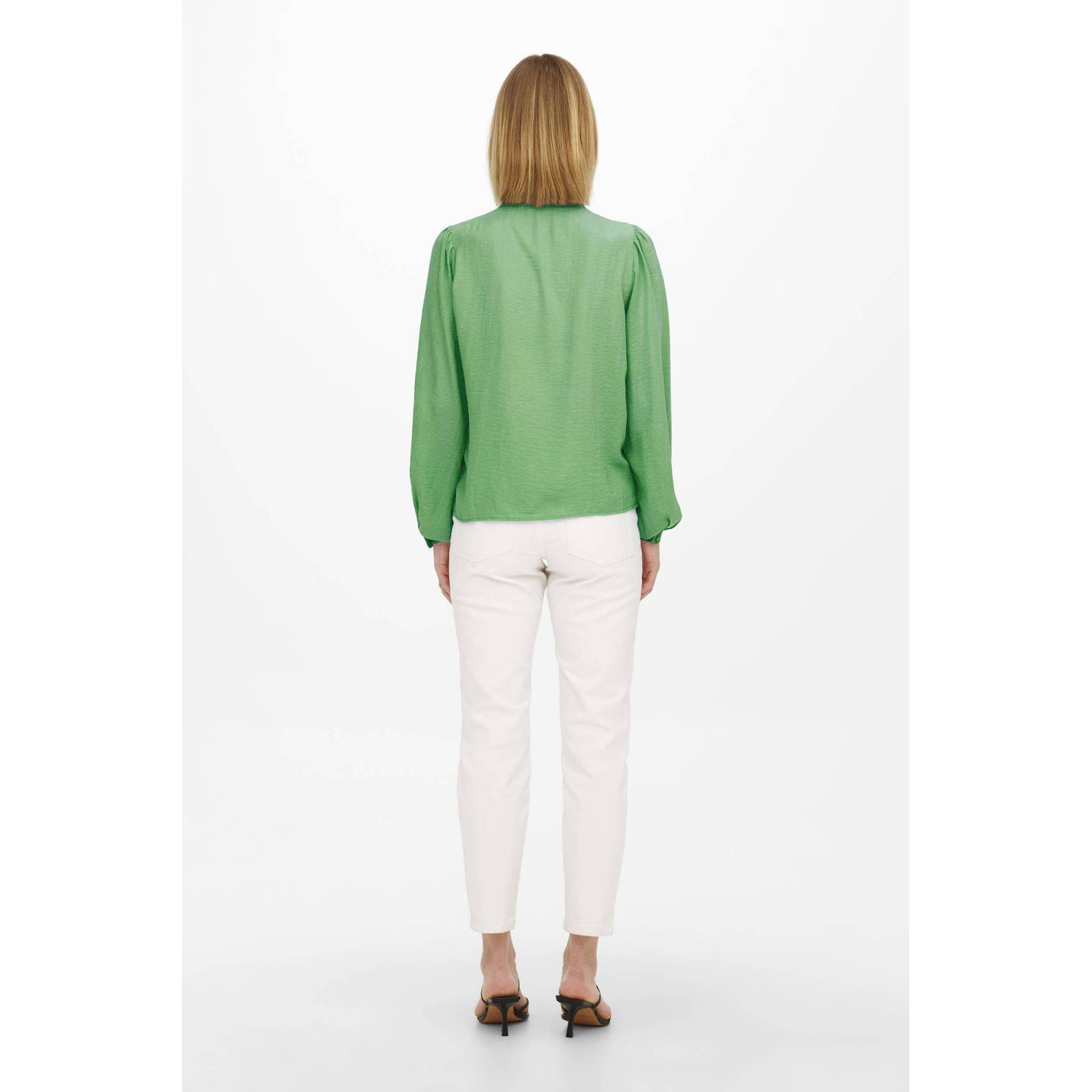 JDY blouse met kant groen