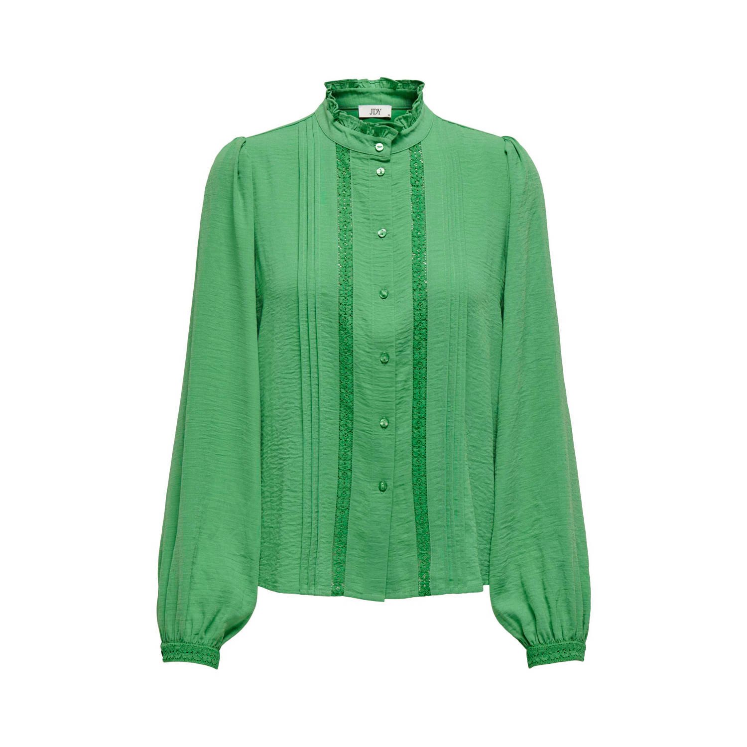 JDY blouse met kant groen