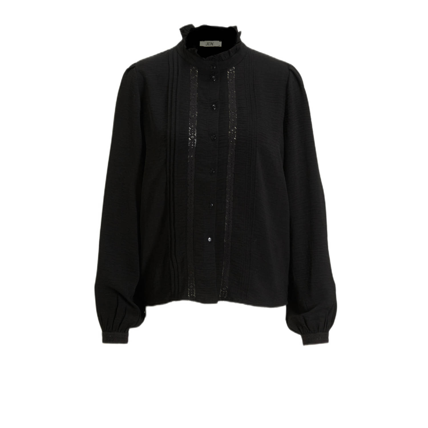 JDY blouse met kant zwart