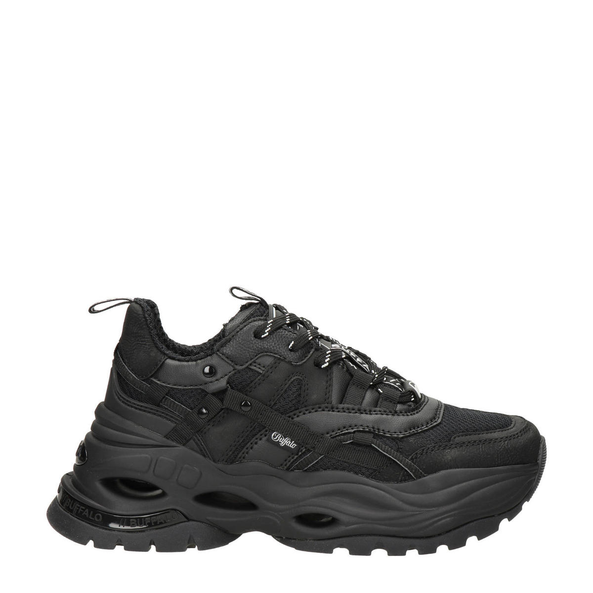 Scarpe Buffalo Triplet Lace Nere – Sneaker Basse Vegane Con Suola Memory Foam – Leggere E Traspiranti - 5