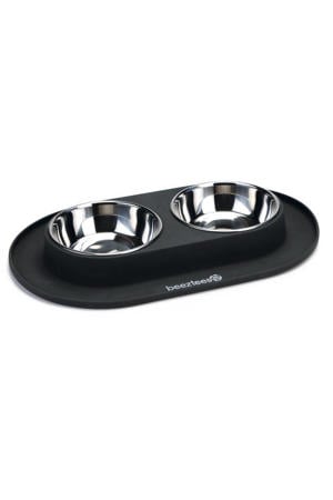 siliconen/ RVS honden dinerset (40x24) antra