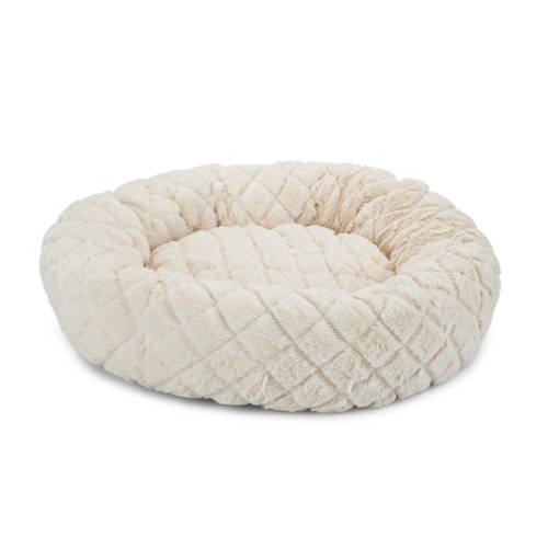 Beeztees katten ligmand Levisa (43x43x13) beige pluche afbeelding