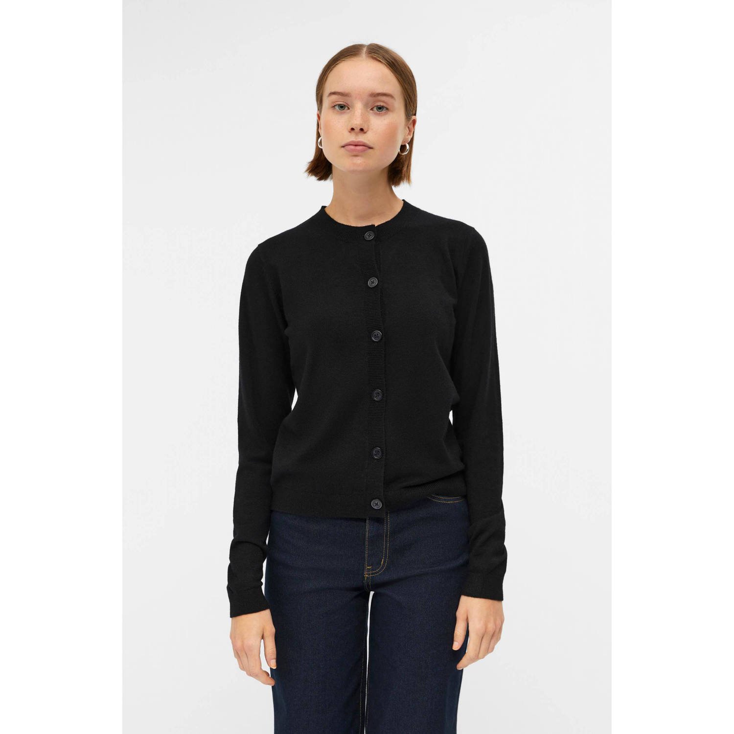 OBJECT gebreid vest OBJTHESS zwart