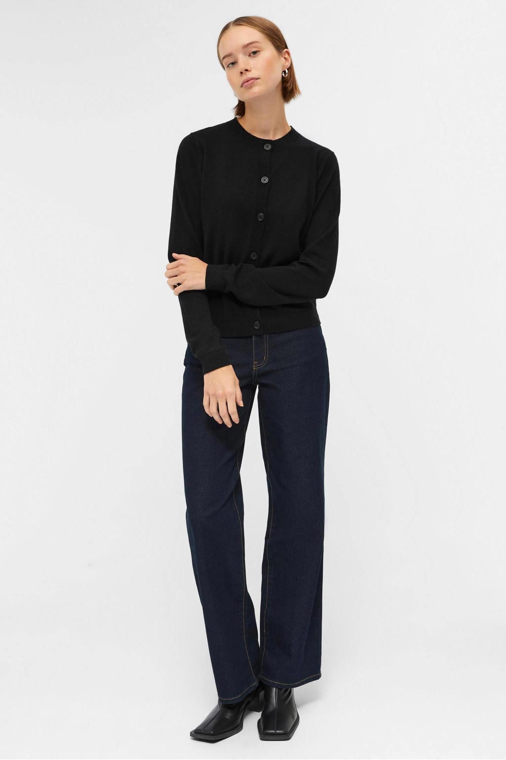 OBJECT gebreid vest OBJTHESS zwart
