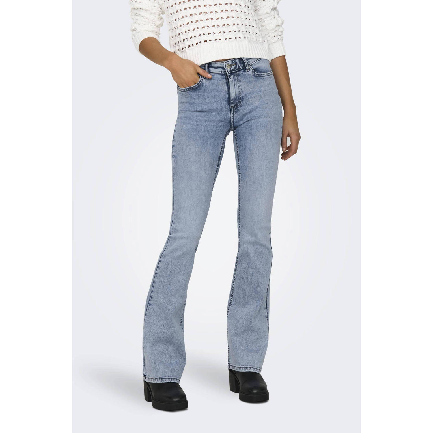 ONLY flared jeans ONLBLUSH light blue denim