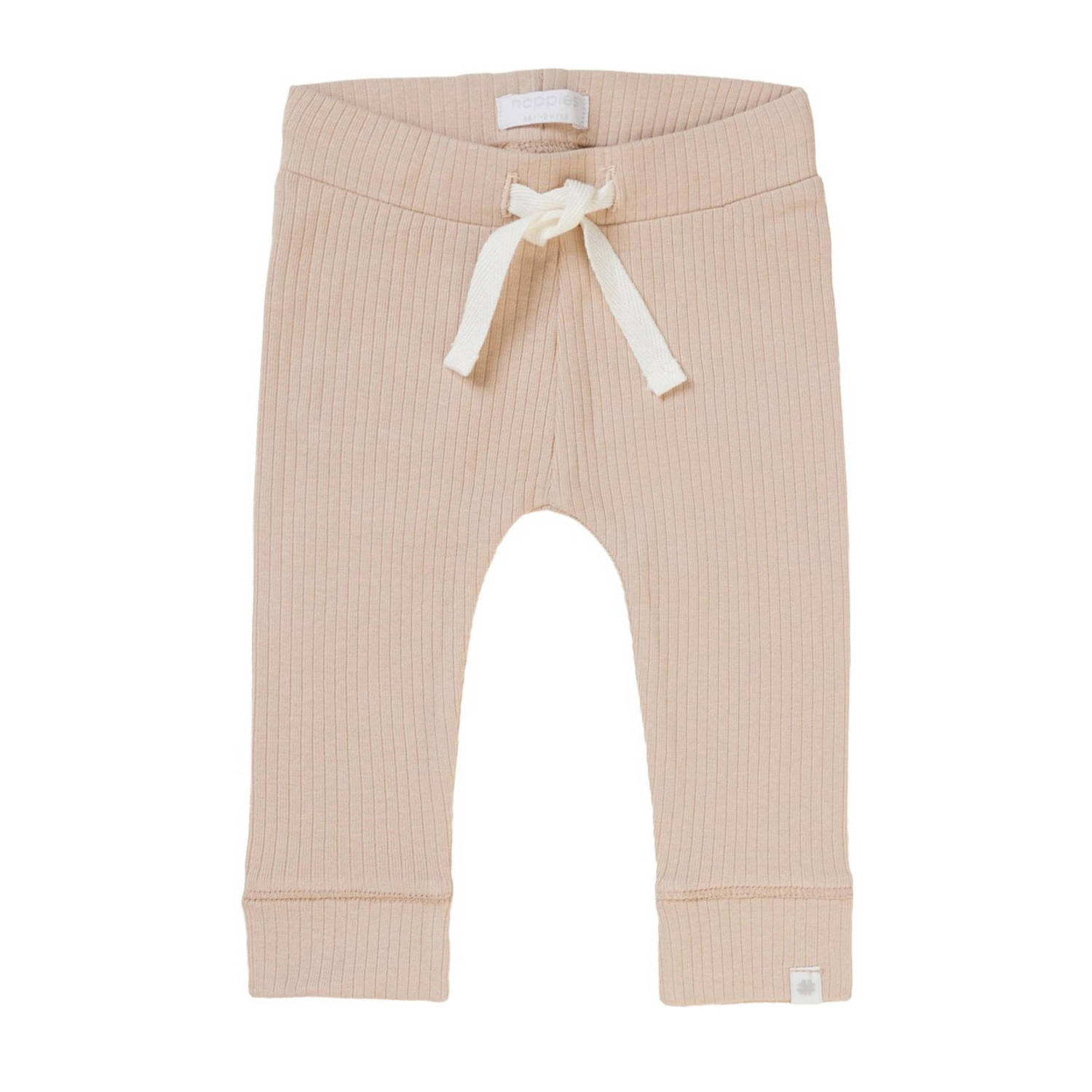 Noppies baby slim fit broek beige Katoen Effen 50