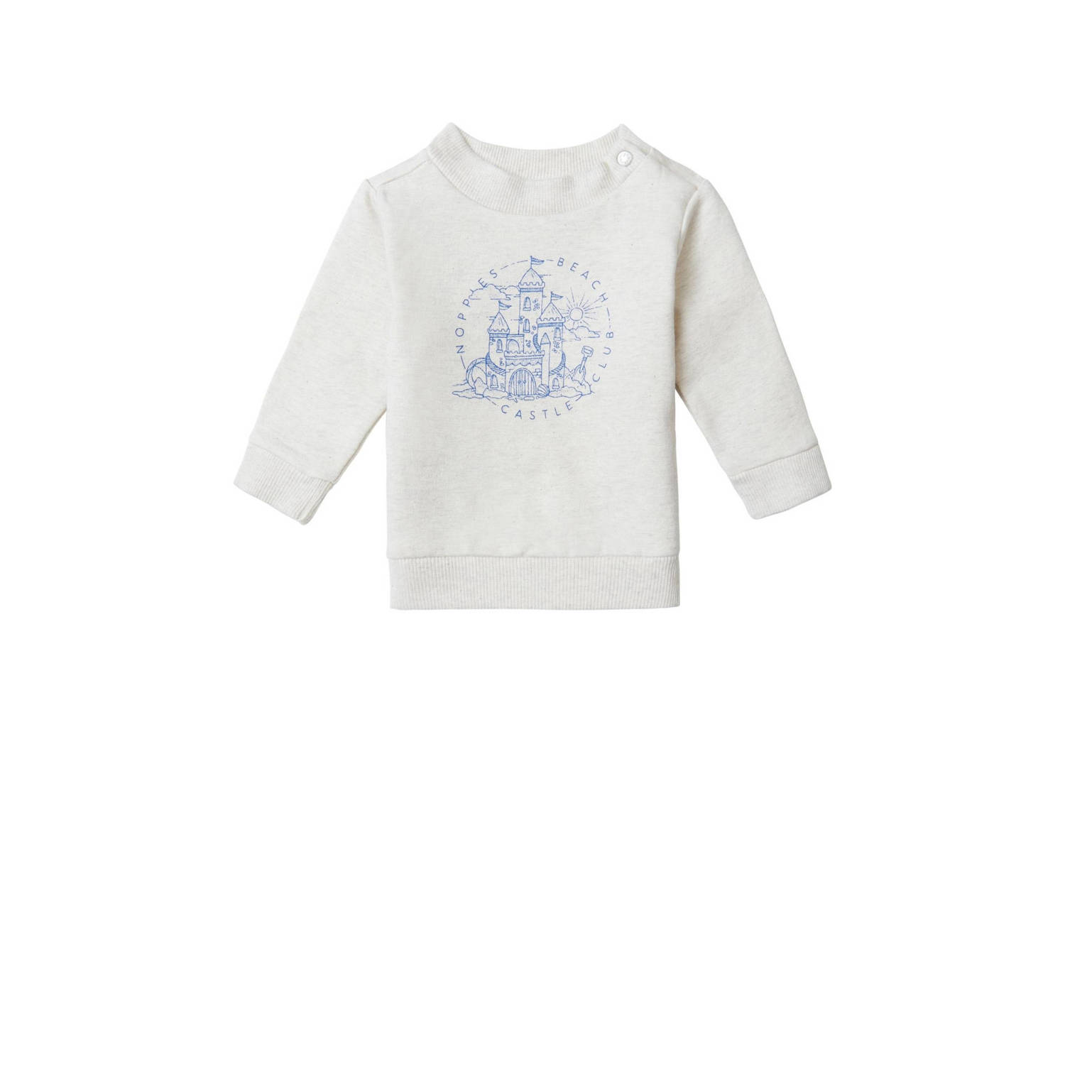 Noppies baby sweater met printopdruk offwhite