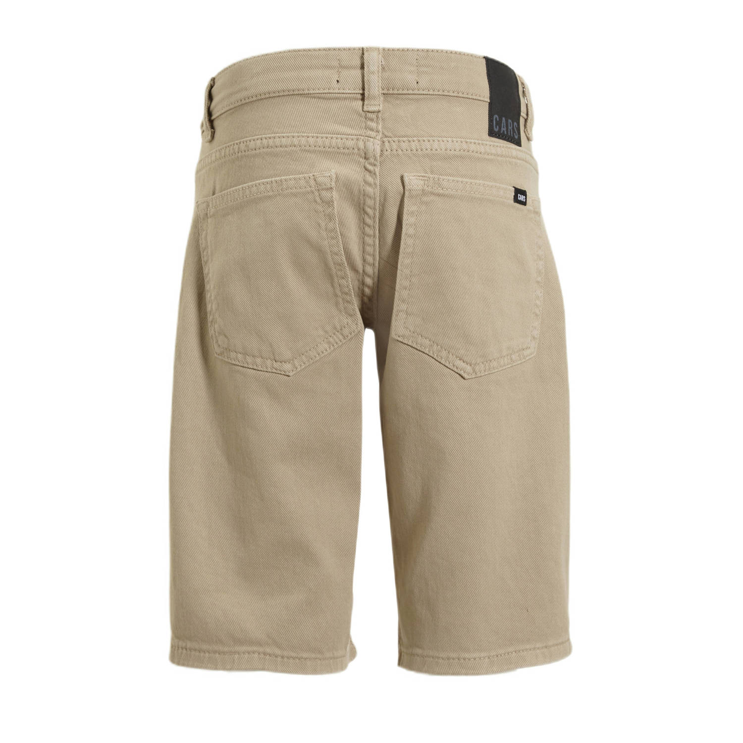 Cars slim fit casual short BLACKER ecru