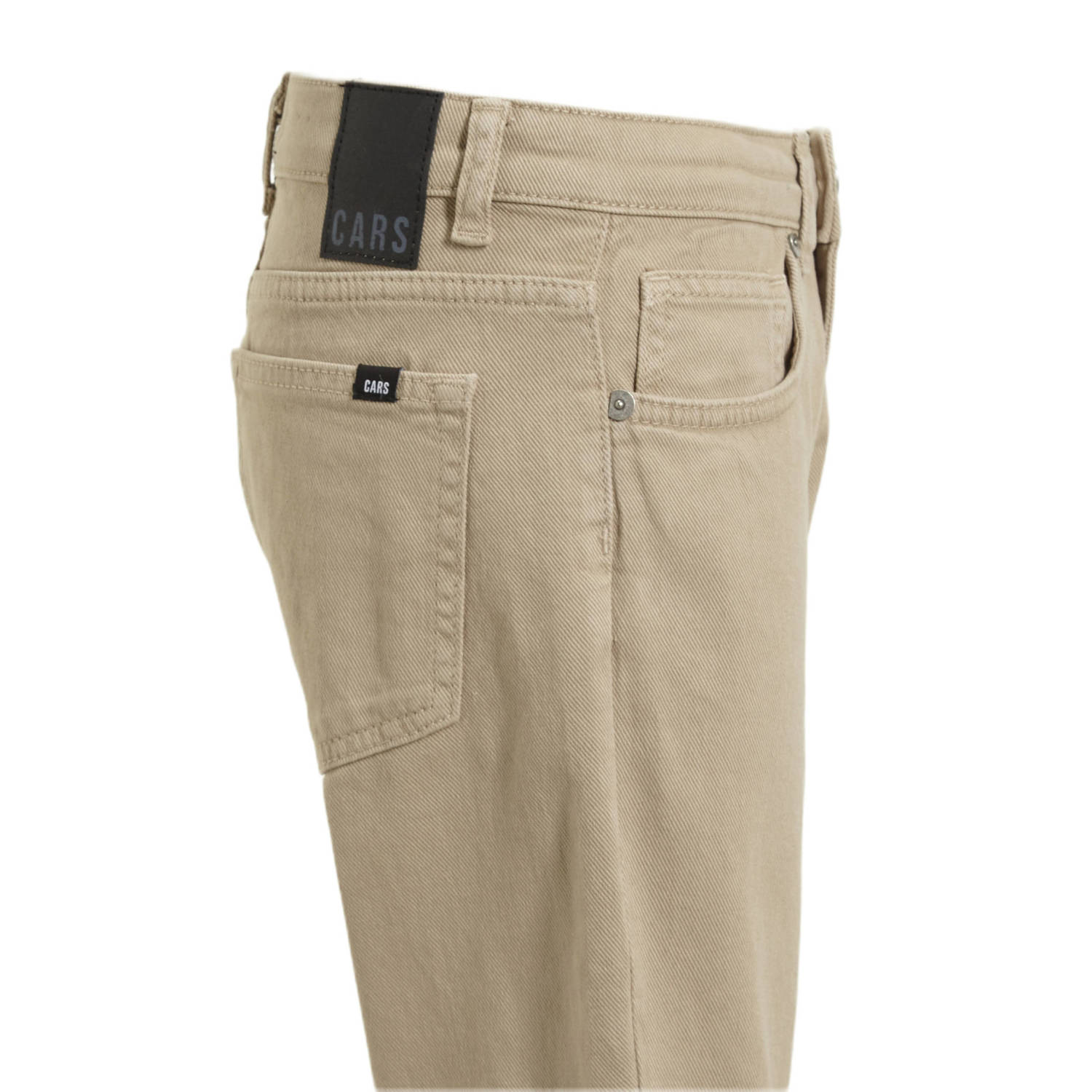 Cars slim fit casual short BLACKER ecru