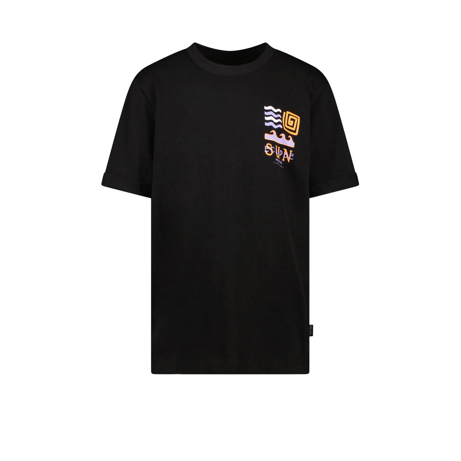 Cars T-shirt RADHEM met backprint zwart Jongens Katoen Ronde hals Backprint 128