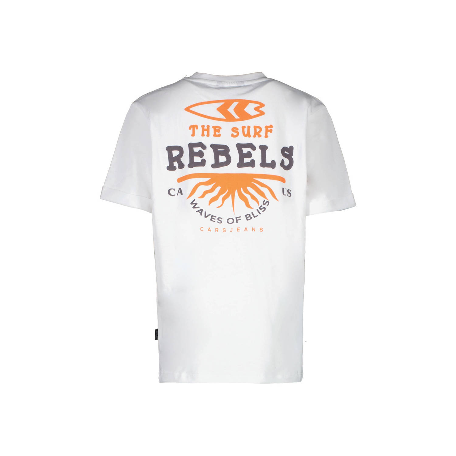 Cars T-shirt RADHEM met backprint wit