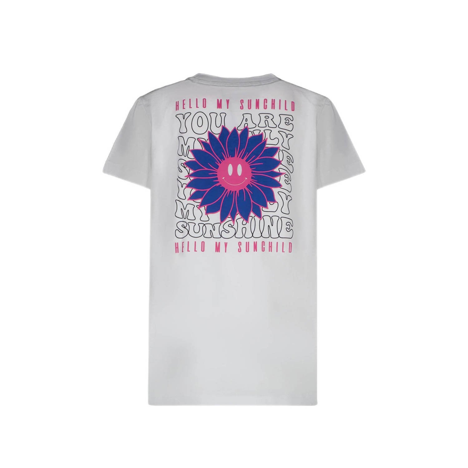 Cars T-shirt DEVY met backprint wit