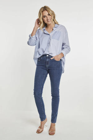 high waist skinny jeans Celine medium blue denim