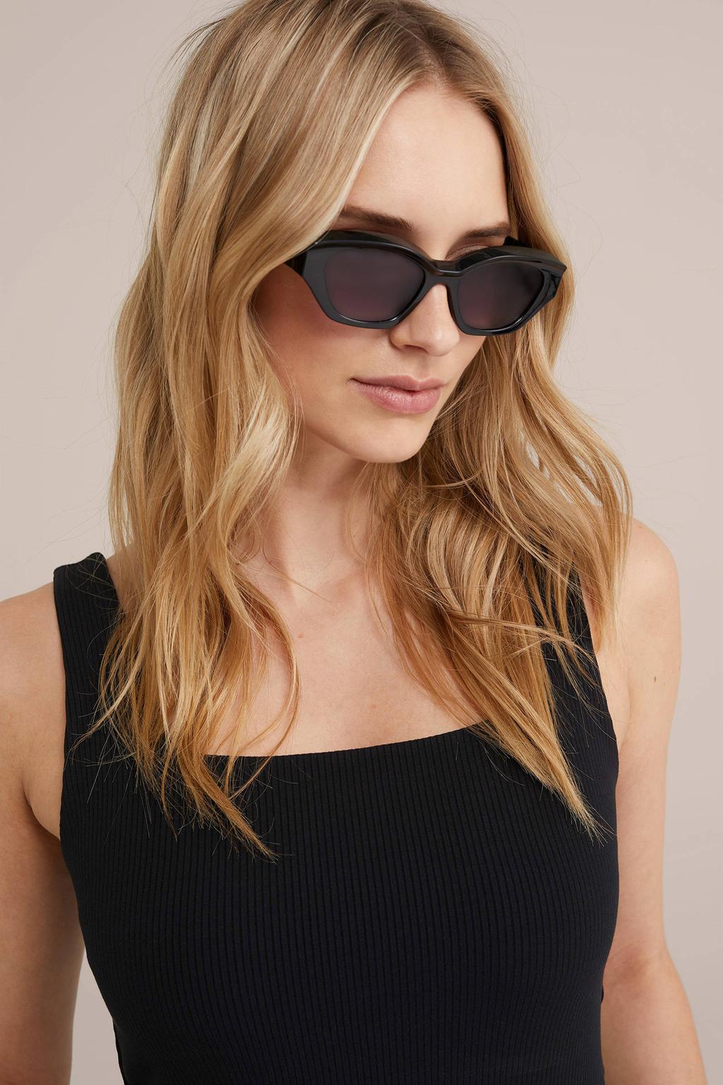 WE Fashion ribbed singlet - zwart