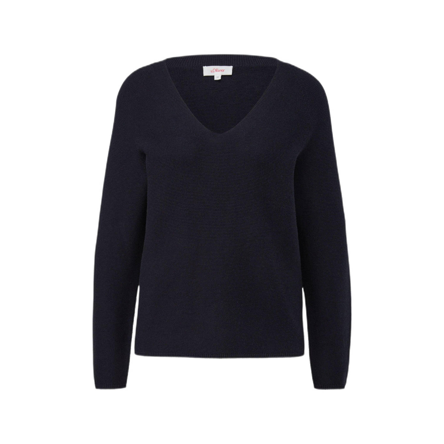 S.Oliver RED LABEL Gebreide pullover met diepe V-hals.