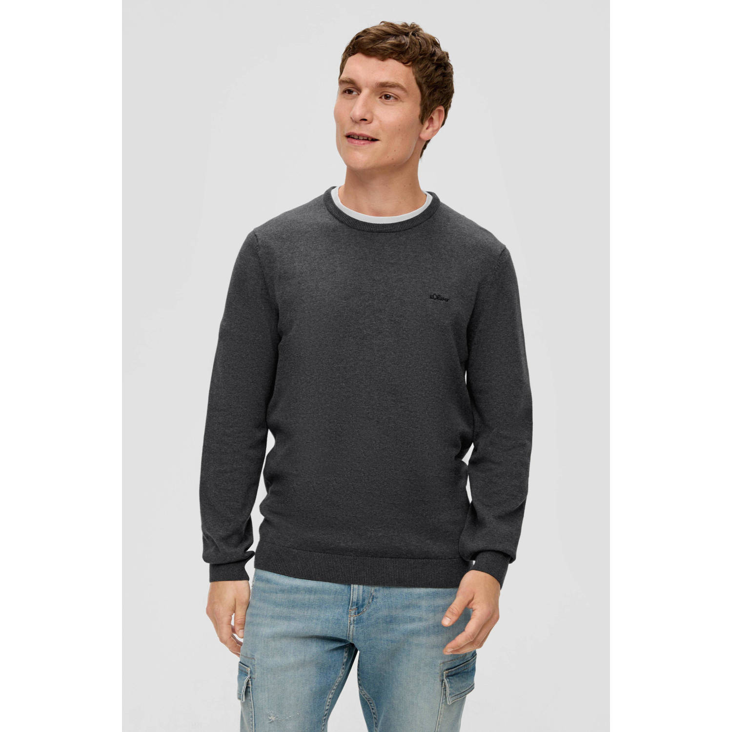 S.Oliver RED LABEL Gebreide pullover met labelstitching