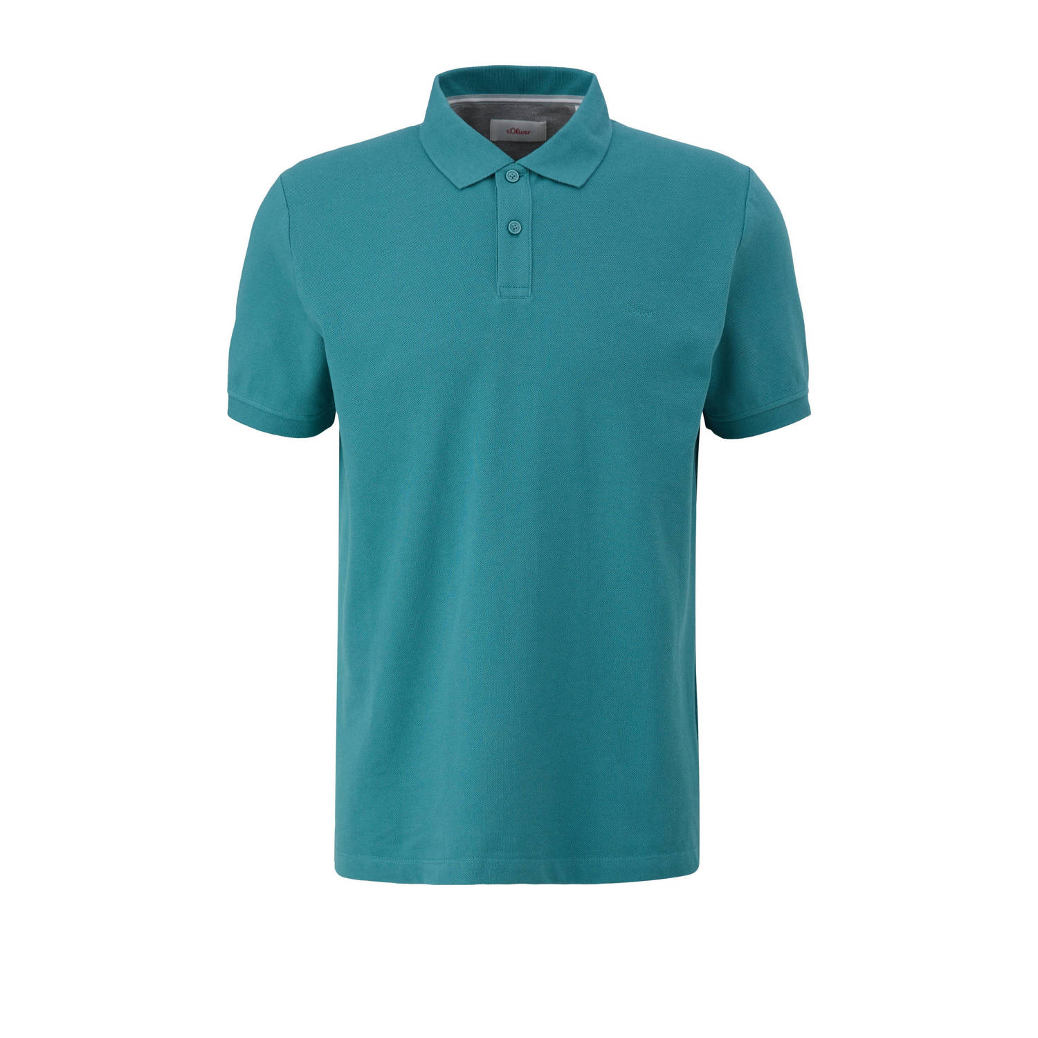 s.Oliver regular fit polo met logo lichtgroen