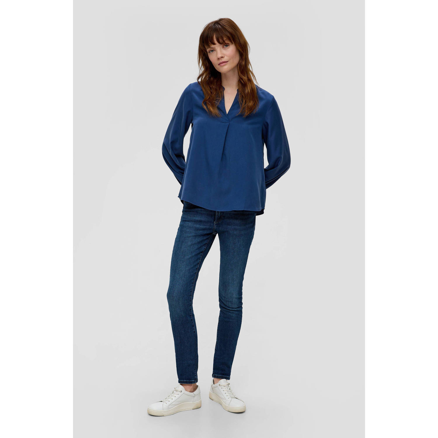 s.Oliver blousetop onkerblauw