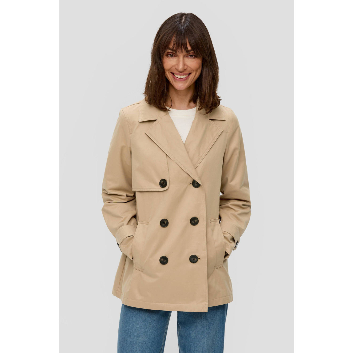 s.Oliver trenchcoat jas beige