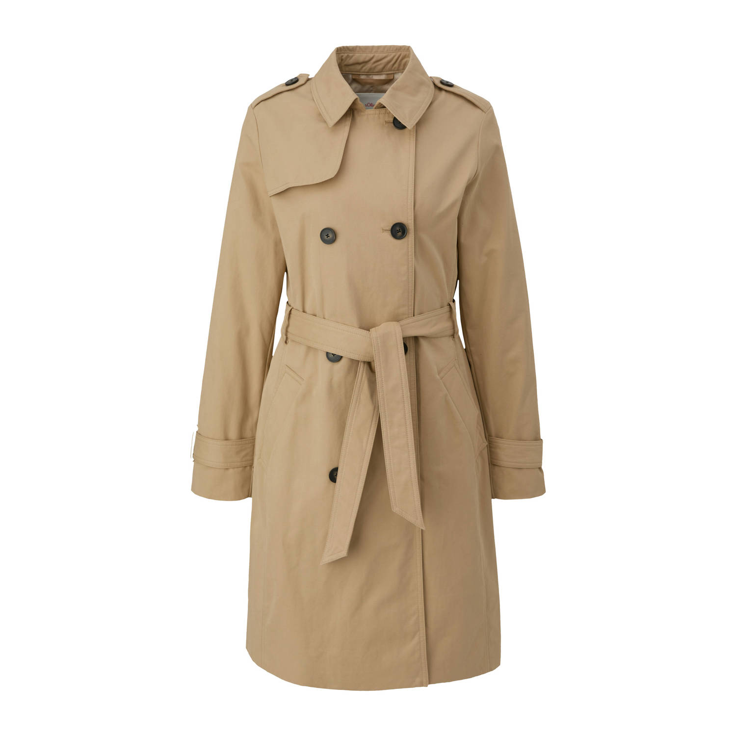 S.Oliver Trenchcoat met knoopsluiting en bindceintuur