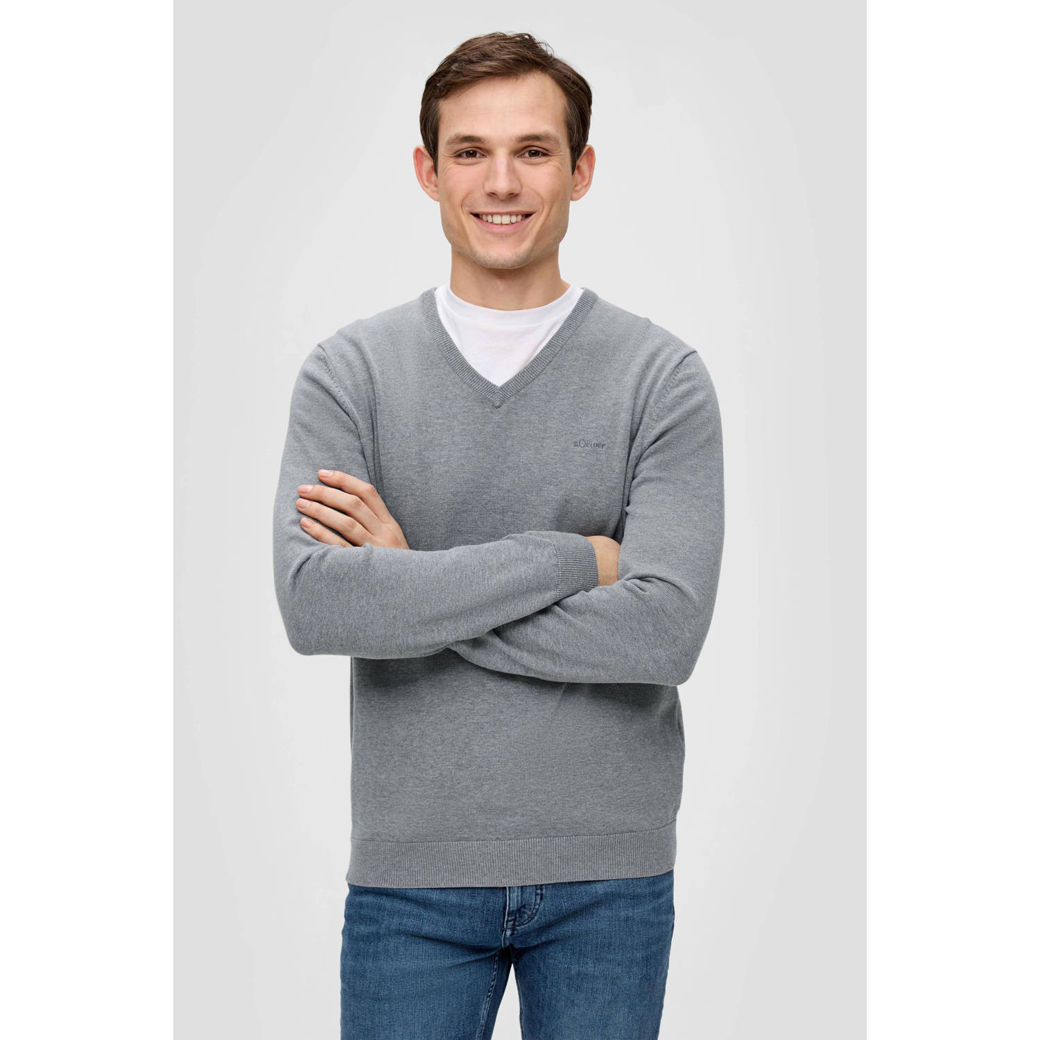 S.Oliver RED LABEL Gebreide pullover met V-hals