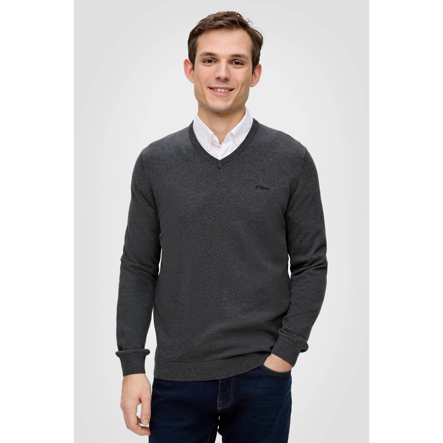 s.Oliver pullover antraciet