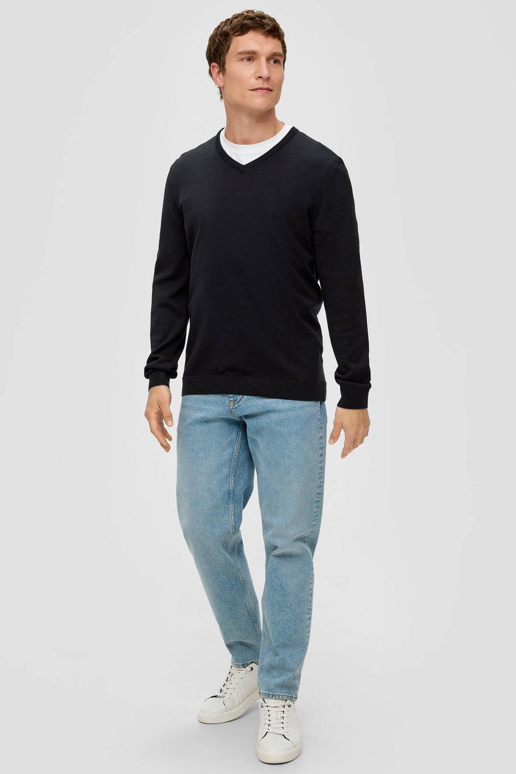 s.Oliver pullover fijn gebreid zwart