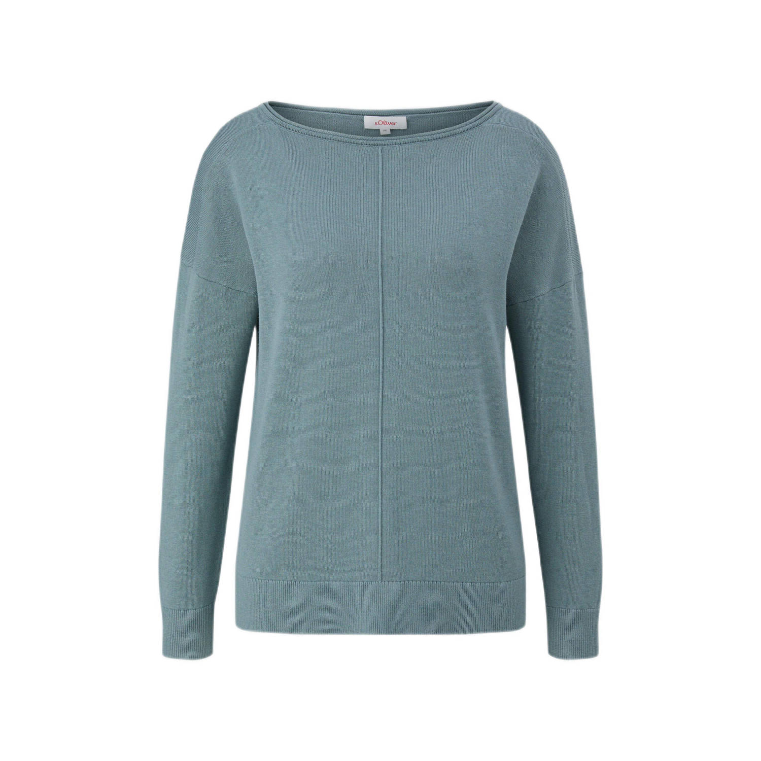 S.Oliver Trui met ronde hals met drop-shoulder naad ontwerp