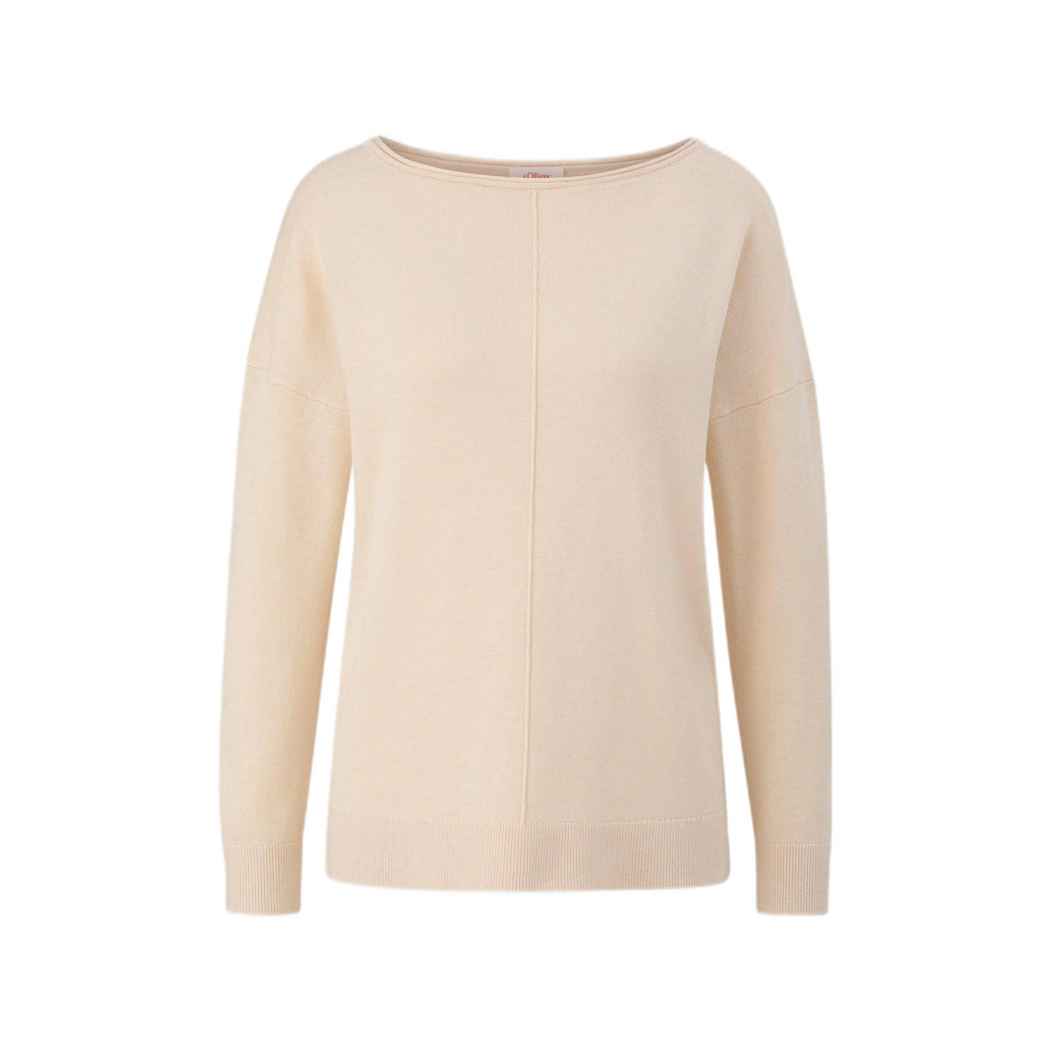 S.Oliver Trui met ronde hals met drop-shoulder naad ontwerp