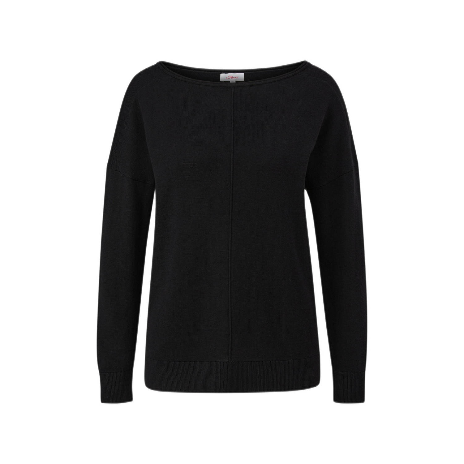S.Oliver Trui met ronde hals met drop-shoulder naad ontwerp