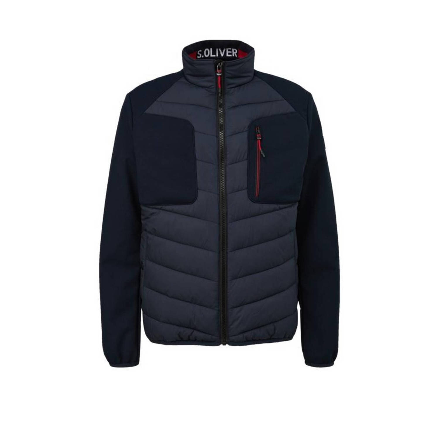 s.Oliver softshell jas donkerblauw