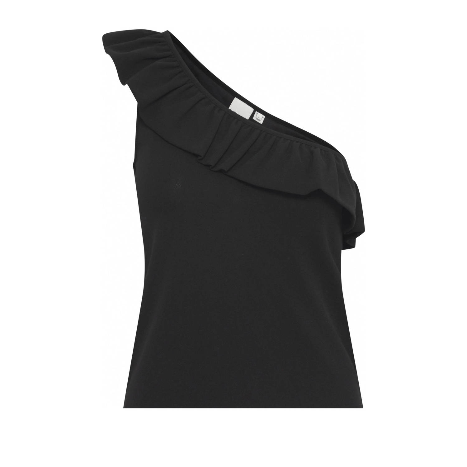 ICHI one shouldertop IHKATINE zwart