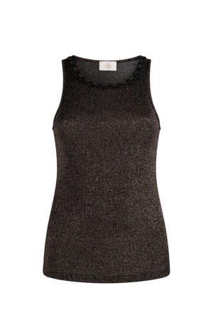 ribgebreide top AIDEN zwart