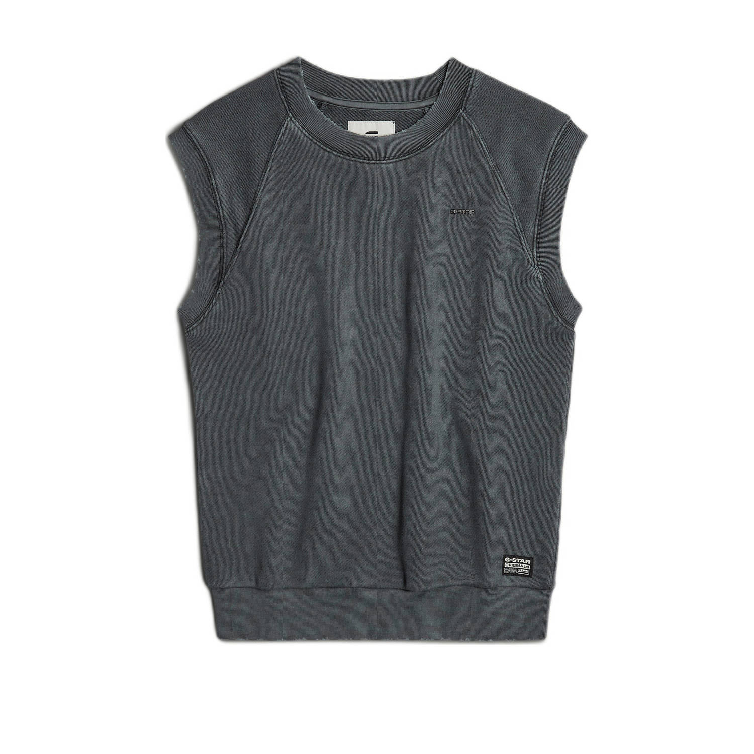 G-Star RAW Distressed Raglan Sweater Zwart Dames