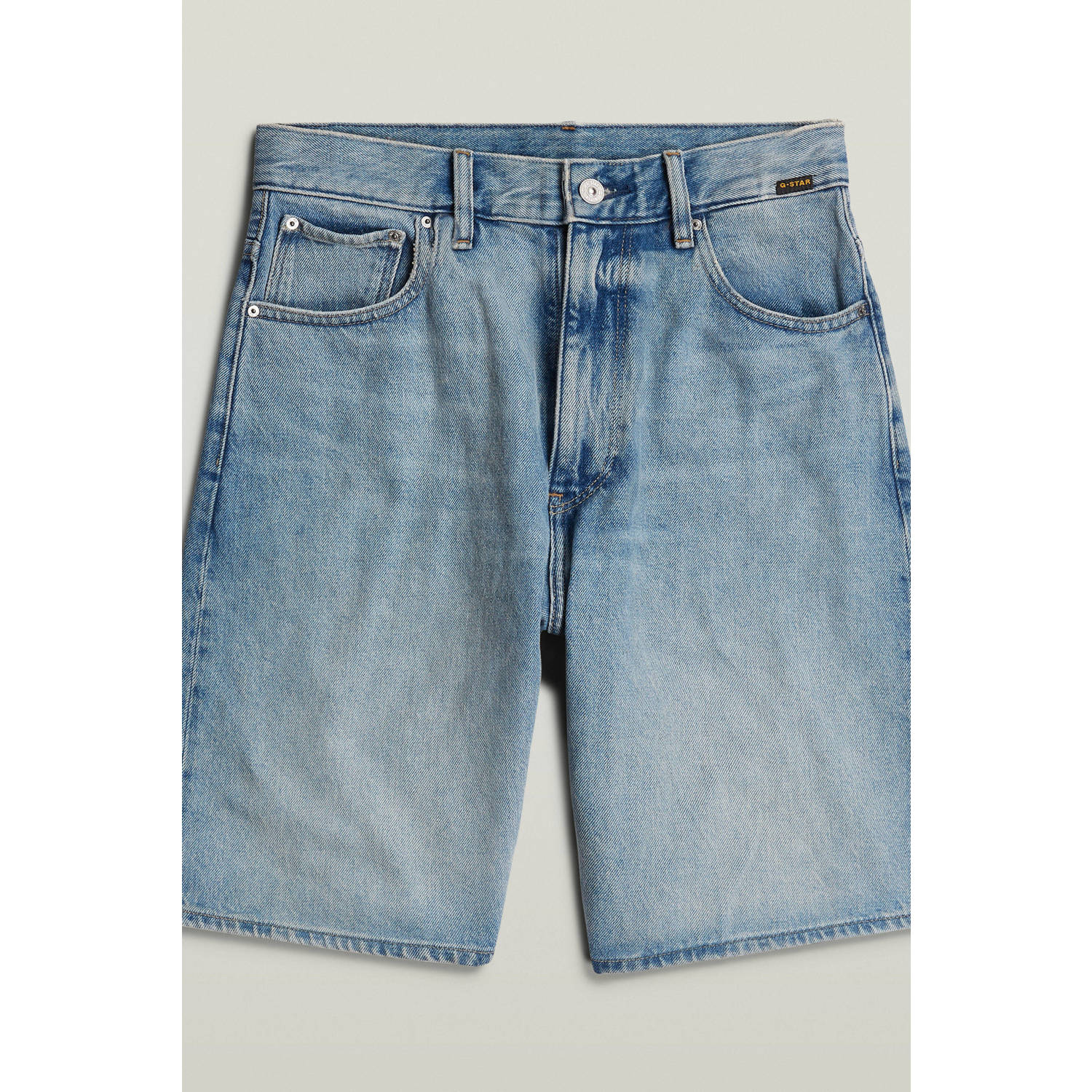 G-Star RAW high waist wide leg short light blue denim