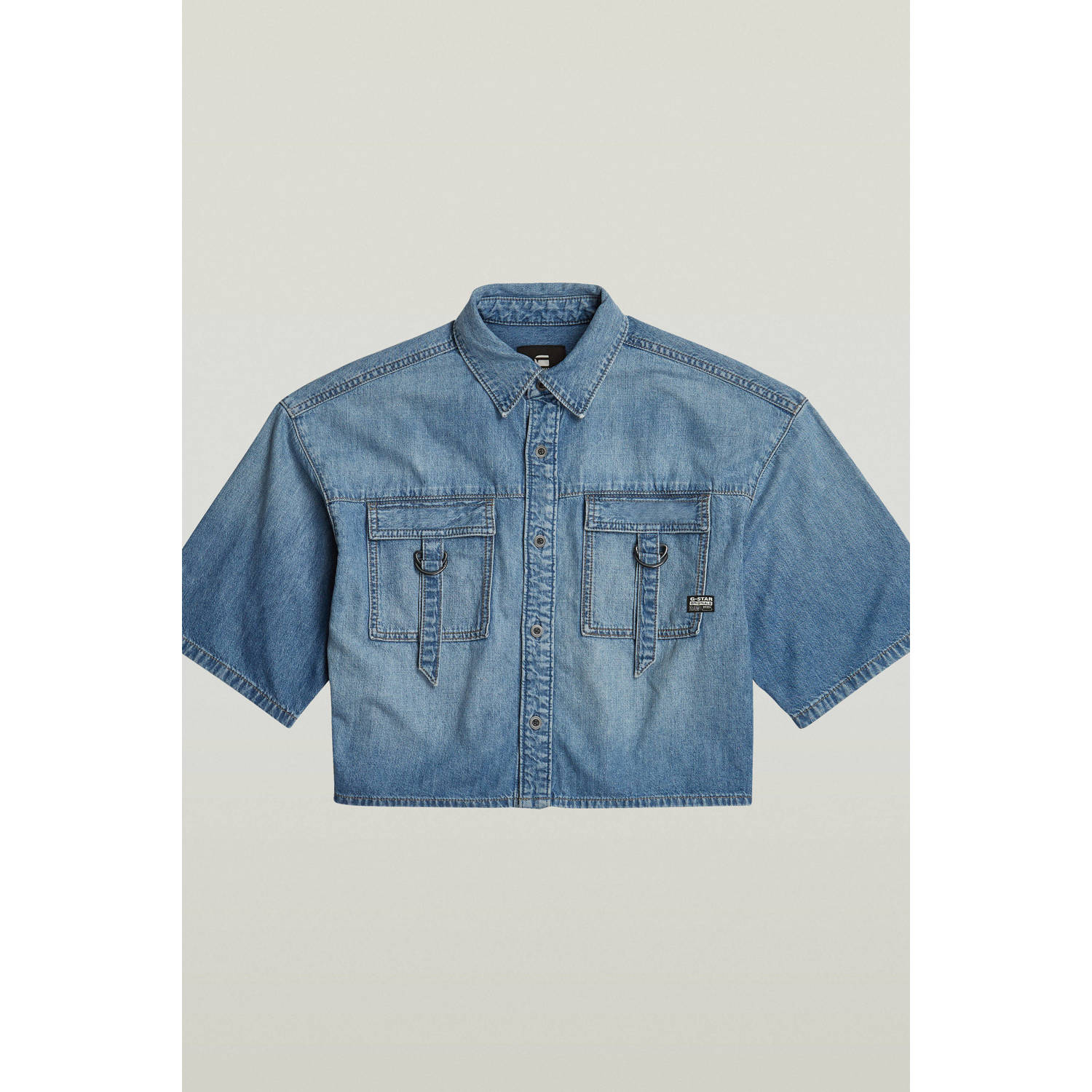 G-Star RAW Relaxed Utility Shirt Lichtblauw Dames