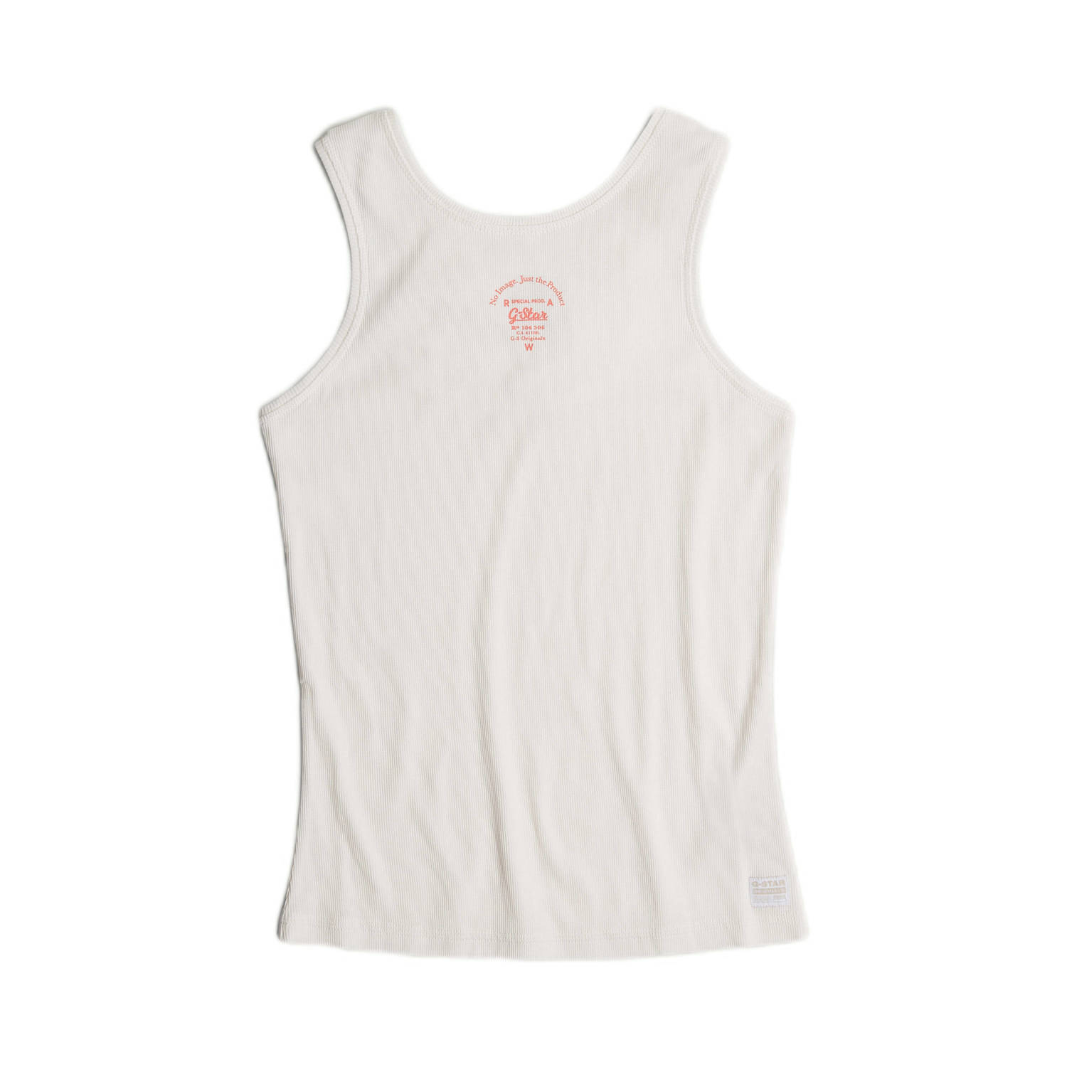 G-Star RAW Racerback Ribbed Slim Tanktop Wit Dames