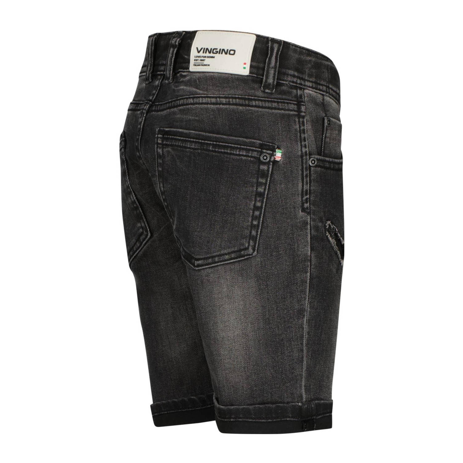 Vingino denim short Curzio Damage black vintage