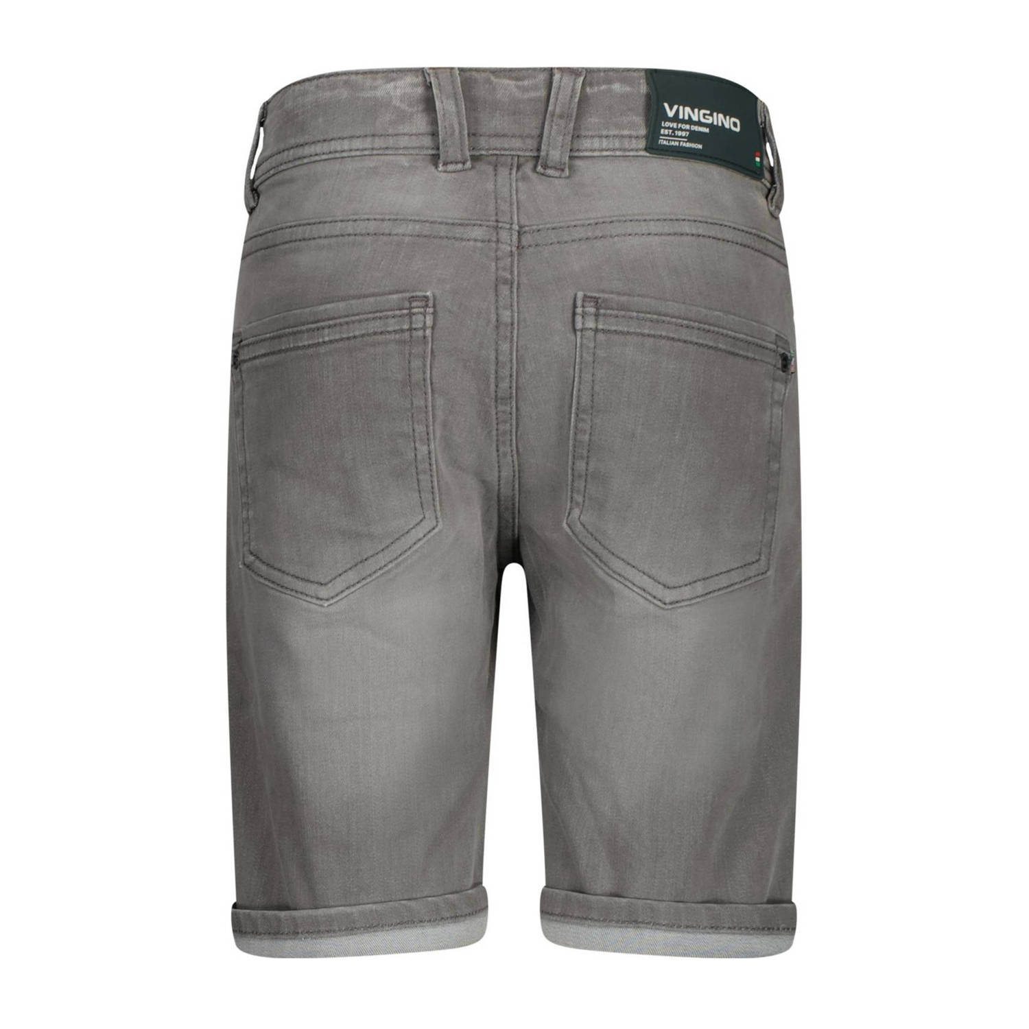 Vingino denim short Curzio light grey