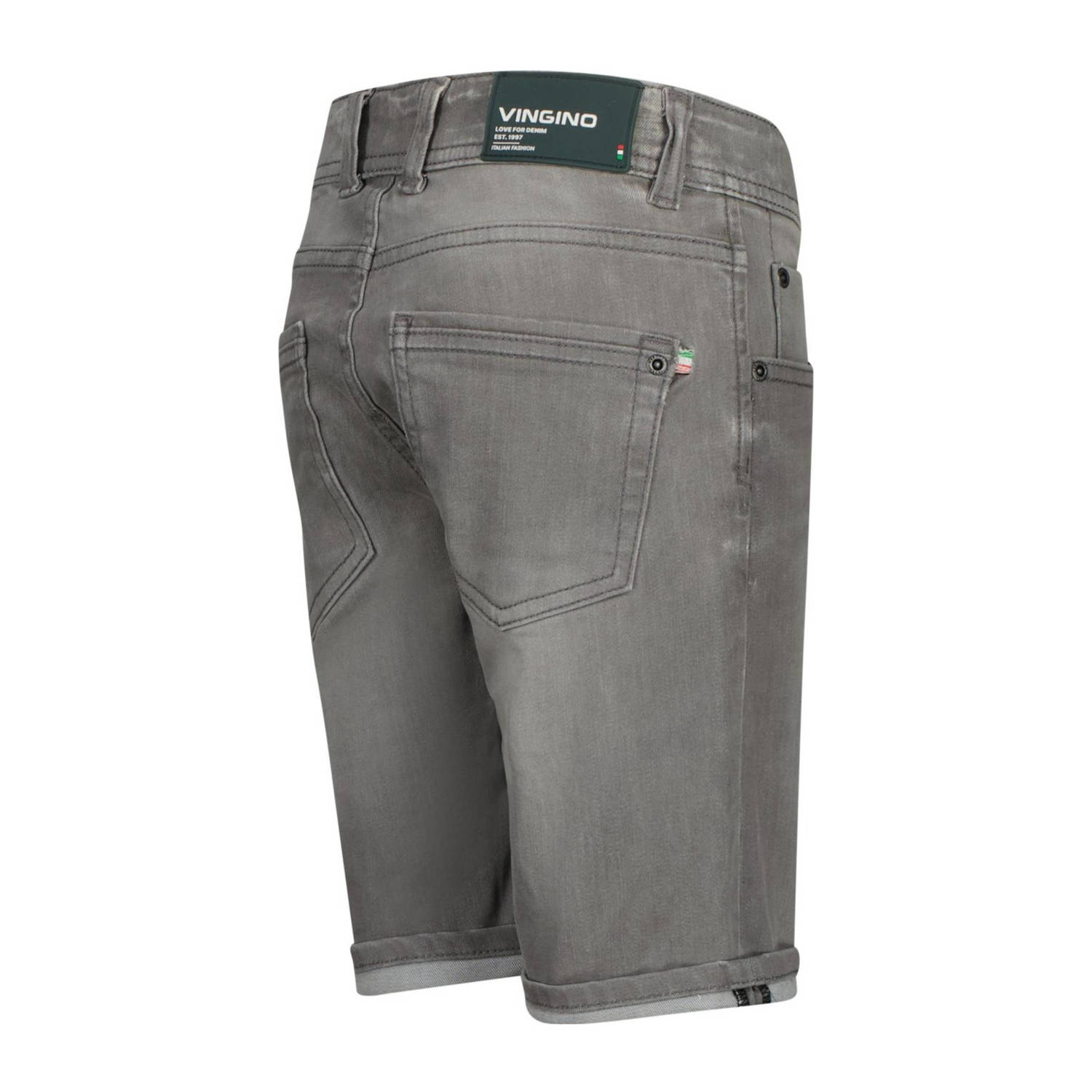 Vingino denim short Curzio light grey
