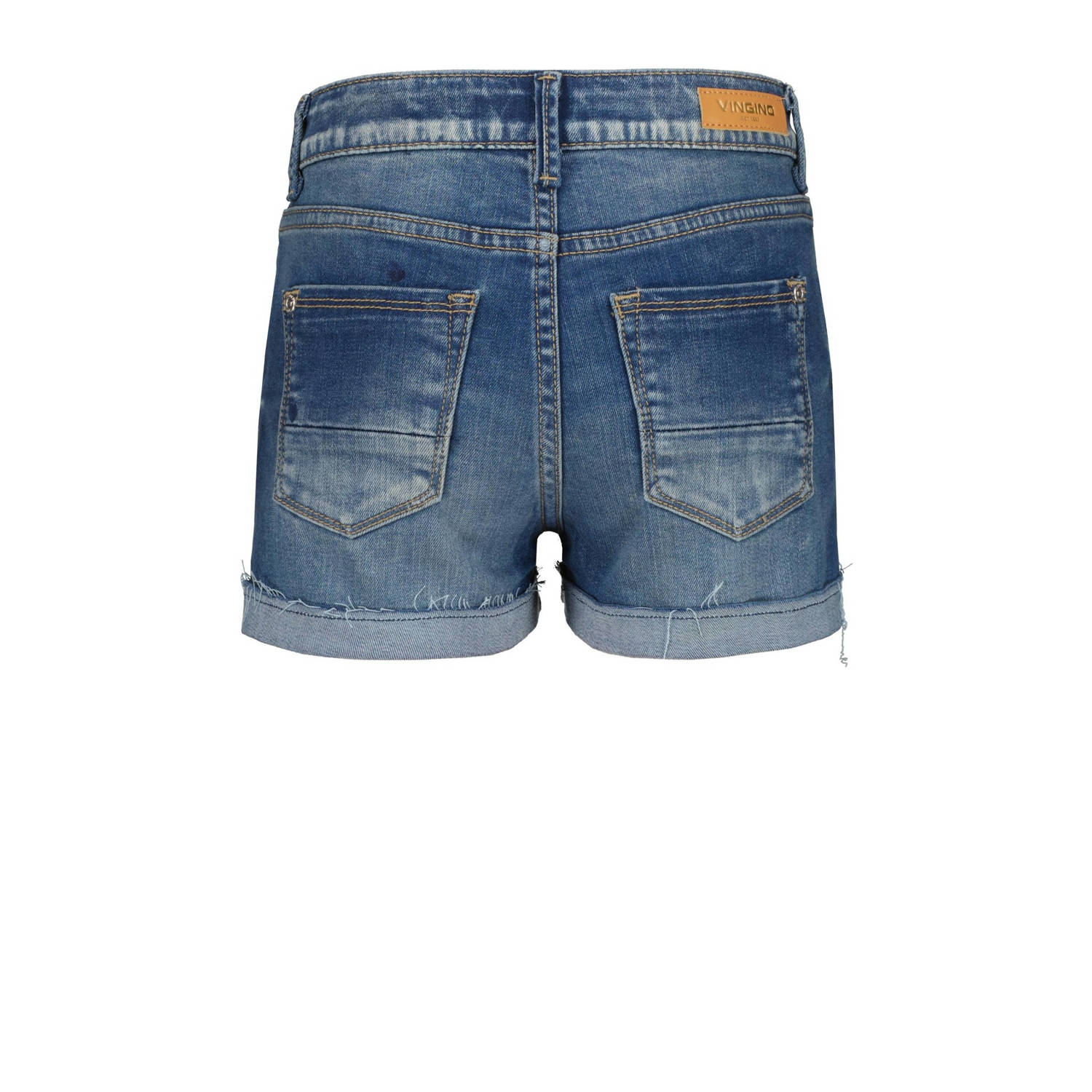 Vingino denim short Diletta mid blue wash