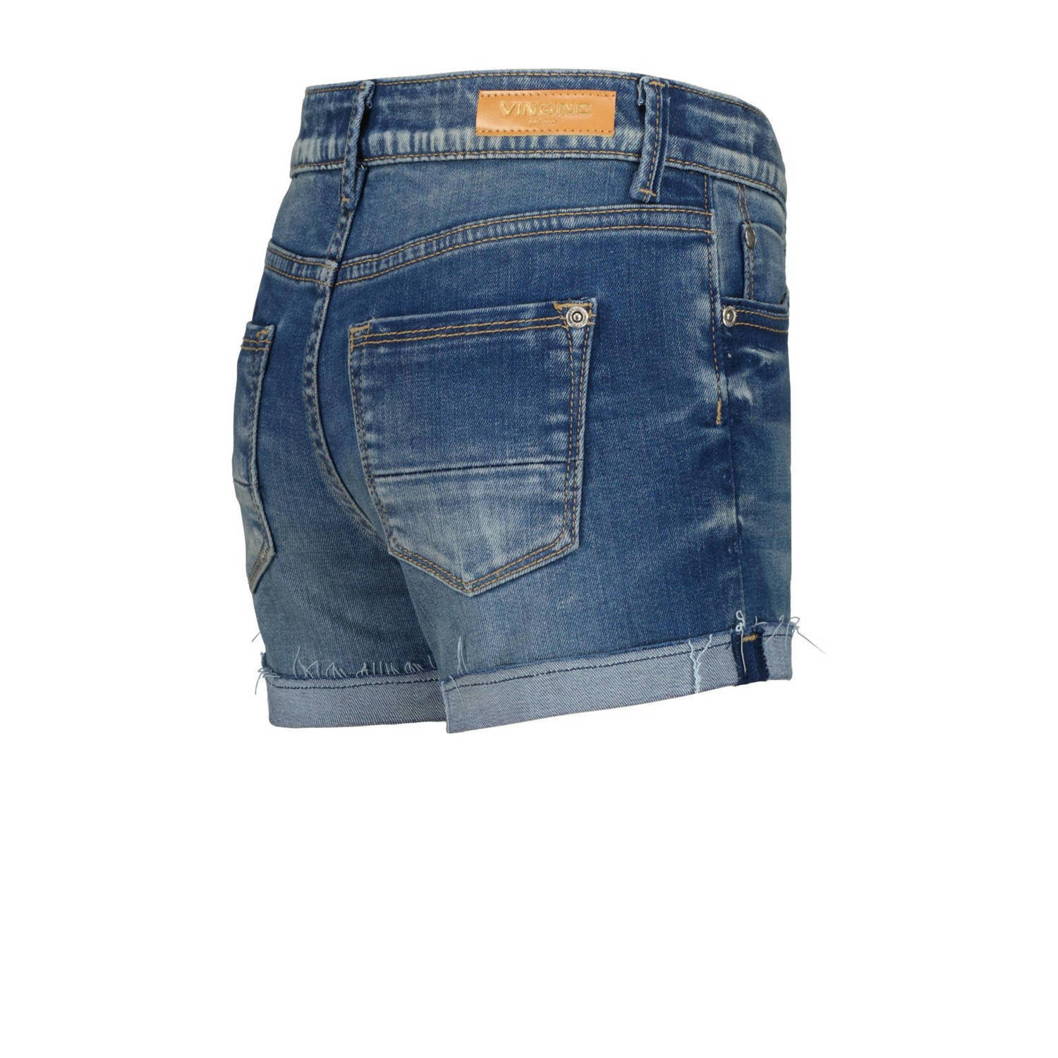 Vingino denim short Diletta mid blue wash