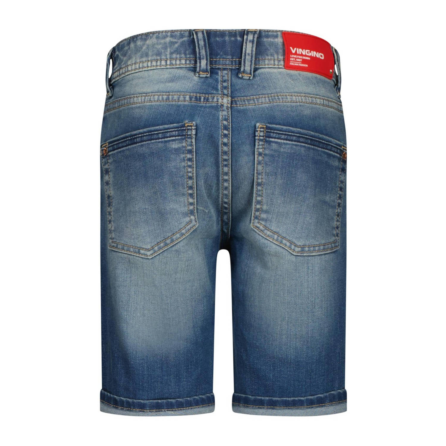 Vingino denim short Curzio mid blue wash