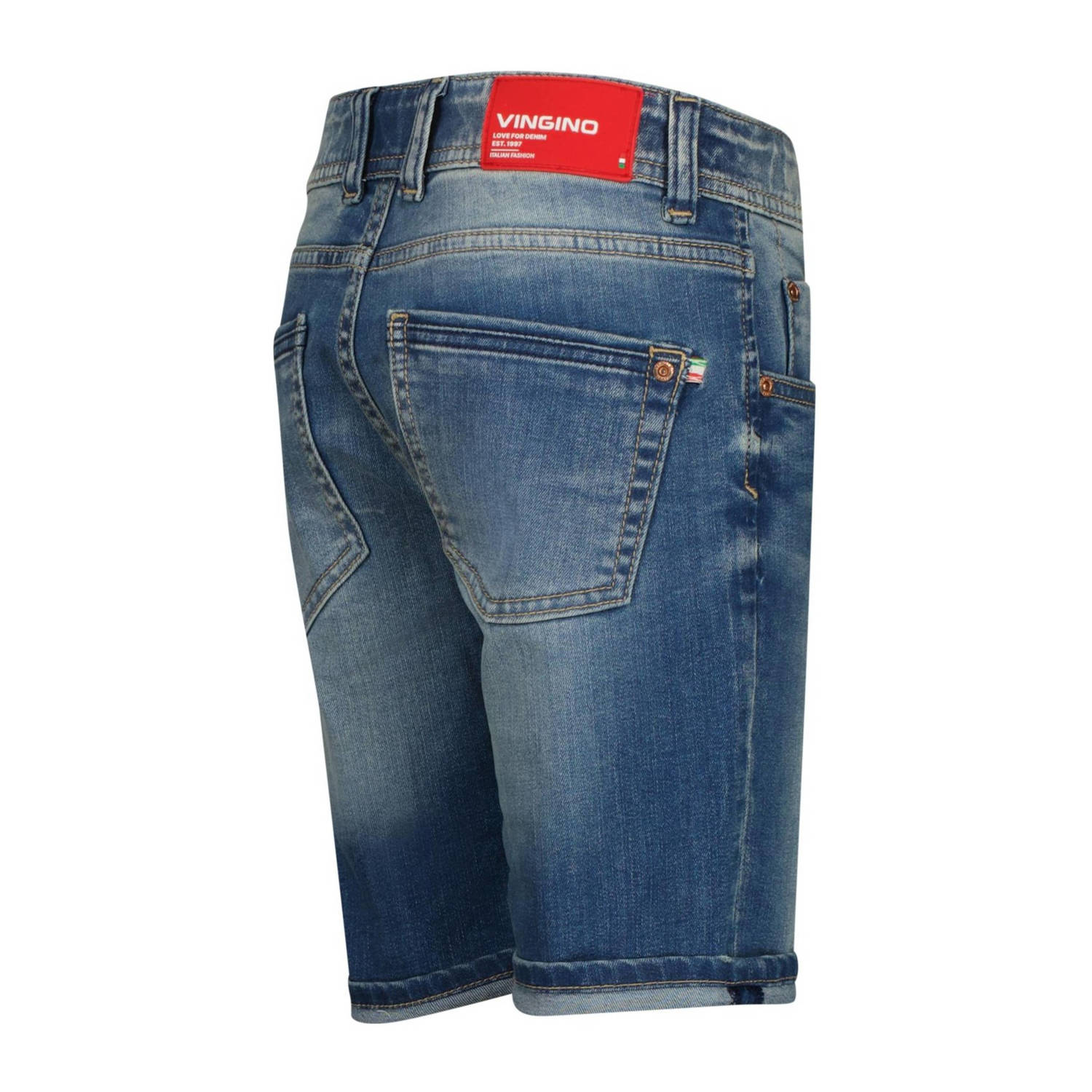Vingino denim short Curzio mid blue wash