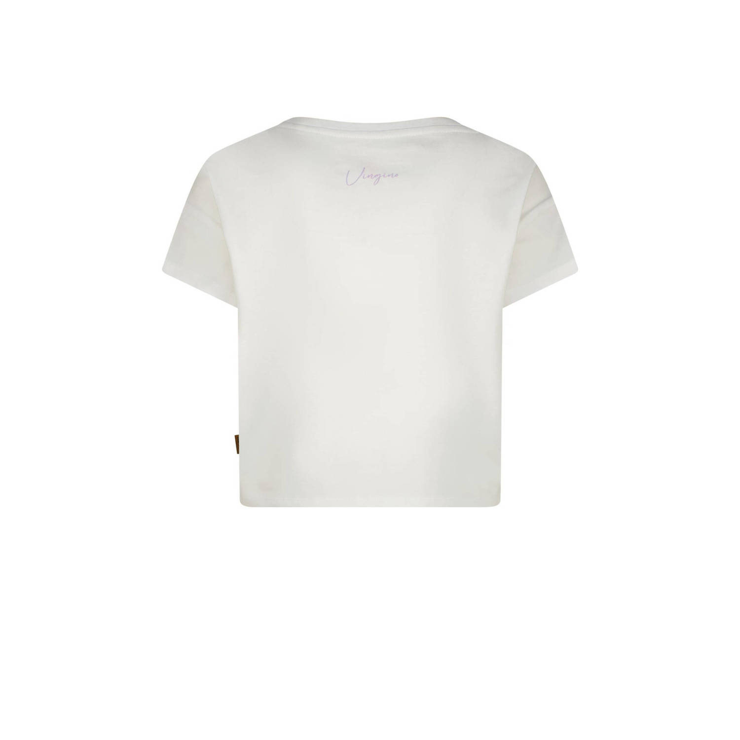 Vingino T-shirt Hilla met tekst wit